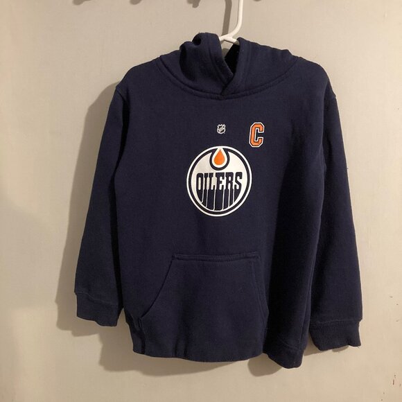 #177 Oilers Hoodie McDavid 97, Size 5/6 Years Old - Picture 1 of 6